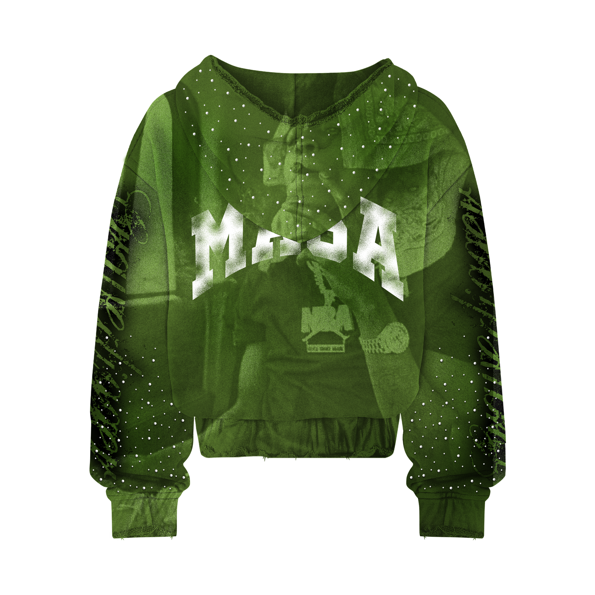 GREEN NBA YOUNGBOY ZIP UP