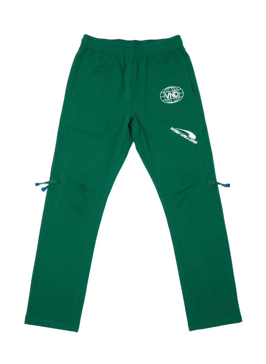 KELLY GREEN TRACK PANTS