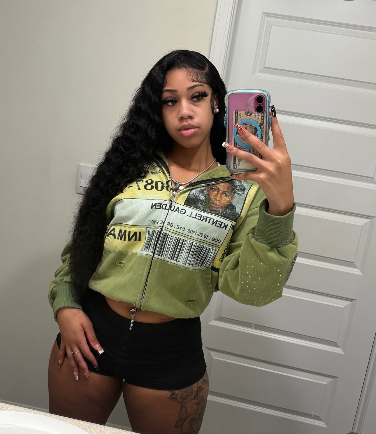 SLIME CRY HOODIES GREEN