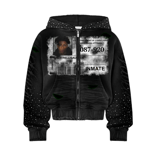 Black NBAYOUNGBOY ZIP UP